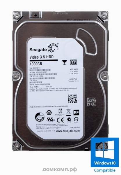 Жесткий диск 1 Тб Seagate Video (ST1000VM002) 5900 об/мин